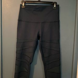 Lululemon Mesh Cutout Teal Leggings
